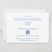 Southport MaineオールインワンQRコードRSVP 結婚's 招待状 (裏面)