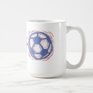 Southsideのサッカー16ozのマグ コーヒーマグカップ
