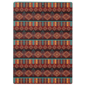 Southvesternの民族のストライブ柄の幾何学的なパターン クリップボード (裏面)