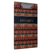 Southvesternの民族のストライブ柄の幾何学的なパターン クリップボード (右)