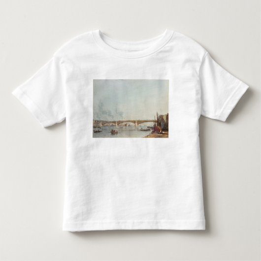 Southwark橋はBanksideから、西に、向かいます トドラーTシャツ (正面)