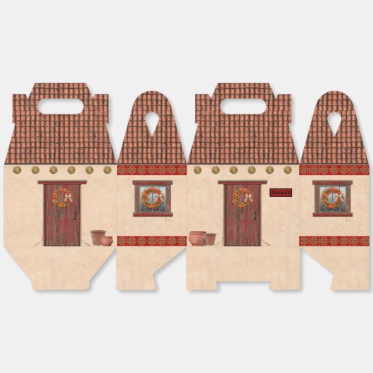 Southwest Adobe and Terracotta Tile House Design フェイバーボックス (見開き)