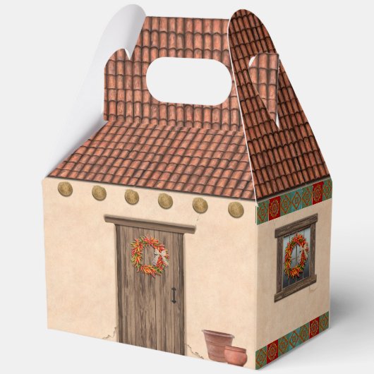 Southwest Adobe and Terracotta Tile House Design フェイバーボックス (裏面)