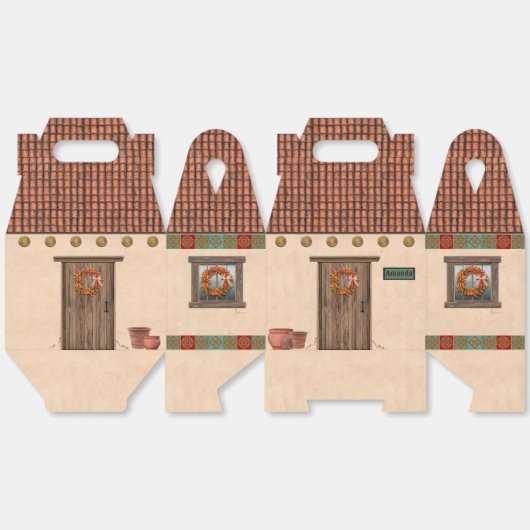 Southwest Adobe and Terracotta Tile House Design フェイバーボックス (見開き)