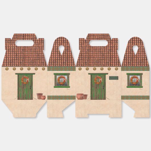 Southwest Adobe and Terracotta Tile House Design フェイバーボックス (見開き)