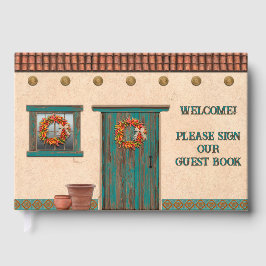 Southwest Adobe Hacienda Personalized ゲストブック