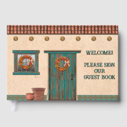 Southwest Adobe Hacienda Personalized  ゲストブック (正面)