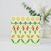 Southwest American Indian Tribal Petroglyphs Art カード (スタンド正面)