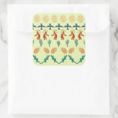 Southwest American Indian Tribal Petroglyphs Art スクエアシール (バッグ)