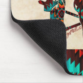 Southwest Buffalo Skull And Arrows マウスパッド (コーナー)