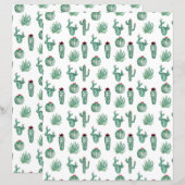 Southwest Cactus Scrapbook Paper (正面/裏面)