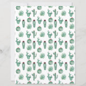 Southwest Cactus Scrapbook Paper (裏面)