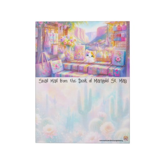 Southwest Cat Market Notepad ノートパッド (回転)