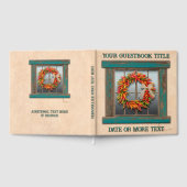 Southwest Chile Pepper Wreath Window Personalized  ゲストブック (全面)