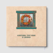 Southwest Chile Pepper Wreath Window Personalized  ゲストブック (裏面)