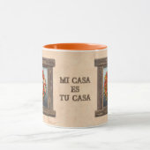 Southwest Chile Peppers Ristra Wreath Personalized マグカップ (中央)