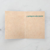 Southwest Chile Ristra Wreath Holiday Christmas  カード (内部)