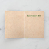 Southwest Chile Ristra Wreath on Rustic Wood Door カード (内部)