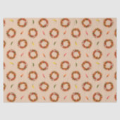 Southwest Chile Ristra Wreaths and Peppers Pattern 薄葉紙 (正面)