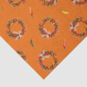 Southwest Chile Ristra Wreaths and Peppers Pattern 薄葉紙 (詳細)
