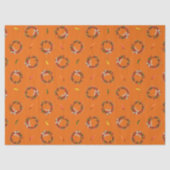 Southwest Chile Ristra Wreaths and Peppers Pattern 薄葉紙 (正面)