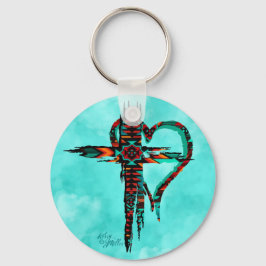 Southwest Cross And Heart Keychain キーホルダー
