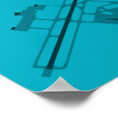 Southwest Florida Airport (RSW) Airport Diagram ポスター (角)