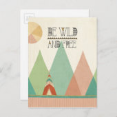 Southwest Geo II|野生で自由 ポストカード (正面/裏面)