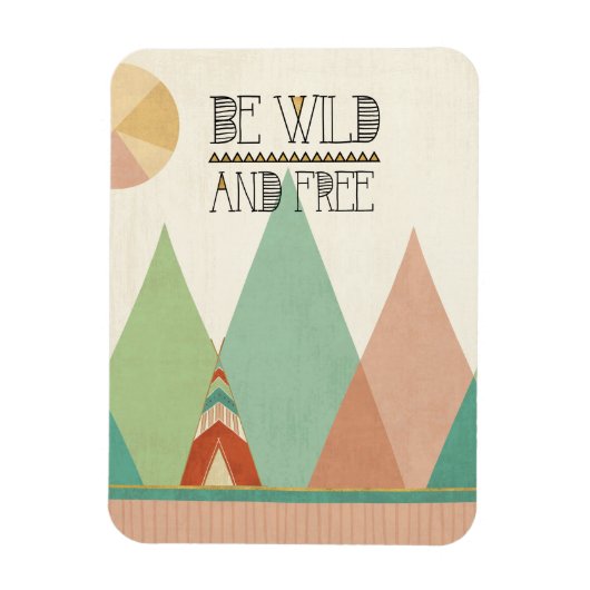 Southwest Geo II|野生で自由 マグネット (縦)