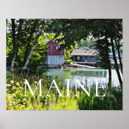 Southwest Harbor Maine ポスター
