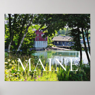 Southwest Harbor Maine ポスター