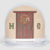 Southwest Holiday Chile Wreath Door Personalized (裏面)