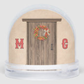 Southwest Holiday Chile Wreath Door Personalized (裏面)