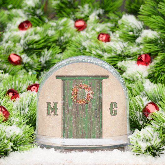 Southwest Holiday Chile Wreath Door Personalized (クリスマス)