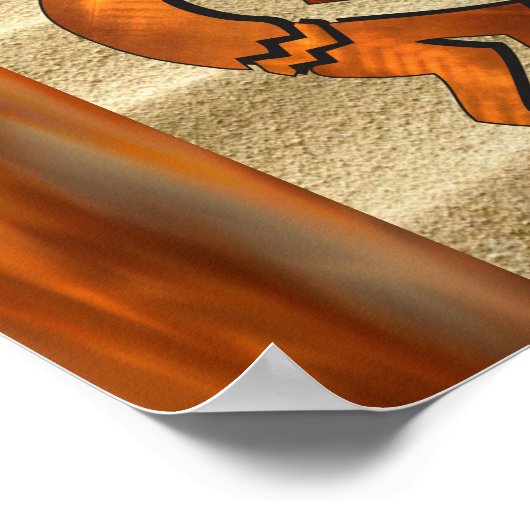 Southwest Kokopelli Poster ポスター (角)