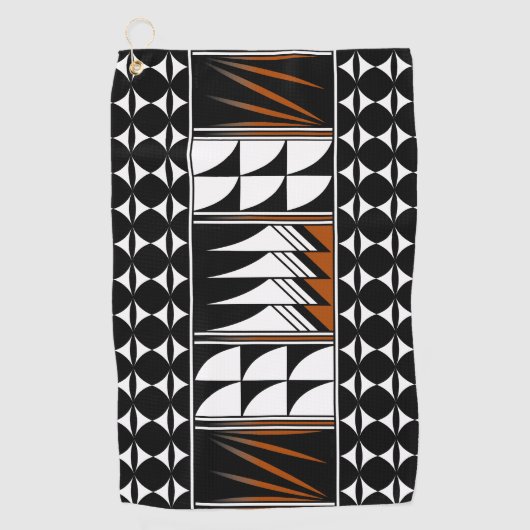 Southwest Native Feather Blessing ゴルフタオル (正面)