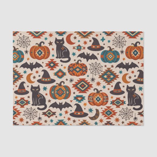 Southwest Orange Pumpkin Halloween  薄葉紙 (正面)