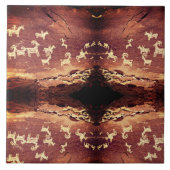 Southwest Petroglyph Ceramic Tile タイル (正面)
