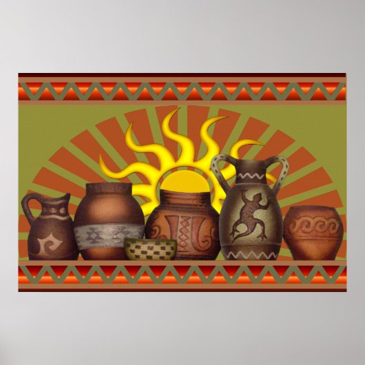 Southwest Pottery Poster ポスター (正面)