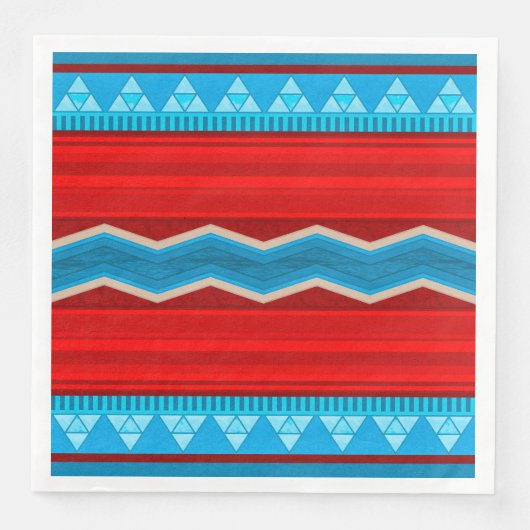 Southwest River Canyon Geometric Red Turquoise (正面)