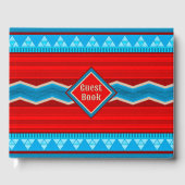 Southwest River Canyon Geometric Red Turquoise ゲストブック (正面)