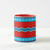 Southwest River Canyon Geometric Red Turquoise マグカップ (中央)