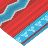 Southwest River Canyon Geometric Red Turquoise ロングテーブルランナー (コーナー)