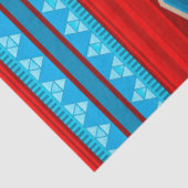 Southwest River Canyon Geometric Red Turquoise 薄葉紙 (詳細)