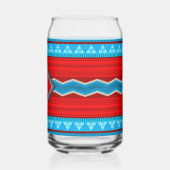 Southwest River Canyon Red Turquoise Monogram ガラス缶 (左)