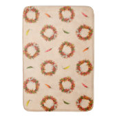 Southwest Rustic Chile Peppers Wreaths   バスマット (正面縦)