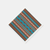 Southwest Style Geometric Cameron Gorge Design スタンダードカクテルナプキン (角)