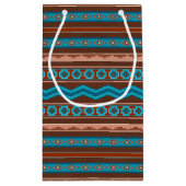 Southwest Style Geometric Cameron Gorge Design スモールペーパーバッグ (裏面)