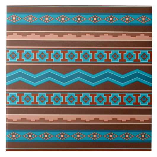 Southwest Style Geometric Cameron Gorge Design タイル (正面)