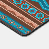 Southwest Style Geometric Cameron Gorge Design デスクマット (コーナー)